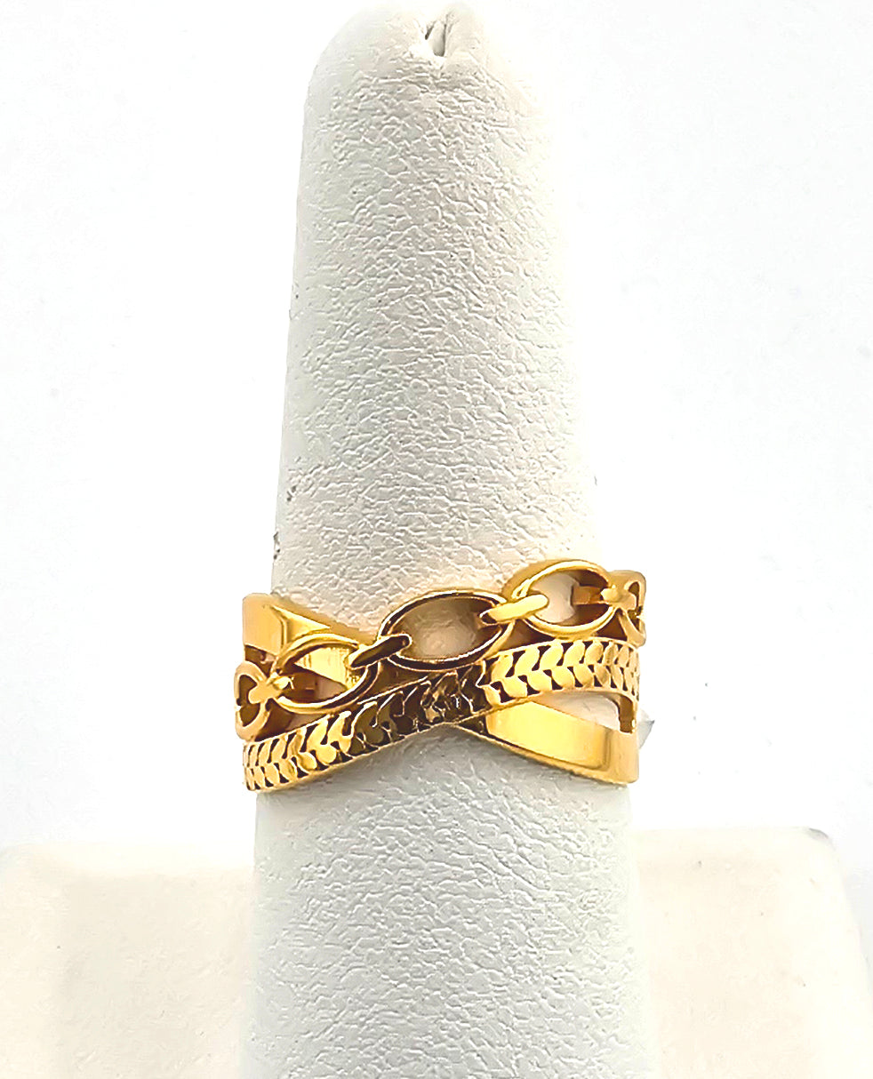 21K Ladies Art Deco Ring