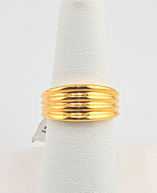 21K Ladies Stylish Band Ring