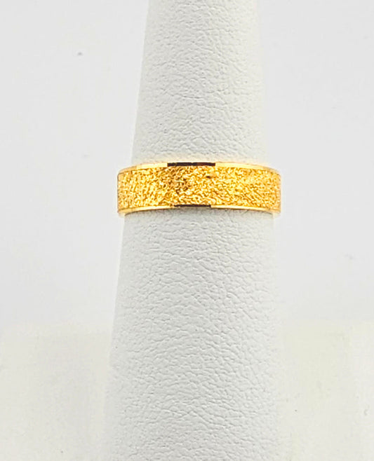 21K Sandblast Finish Ladies Band
