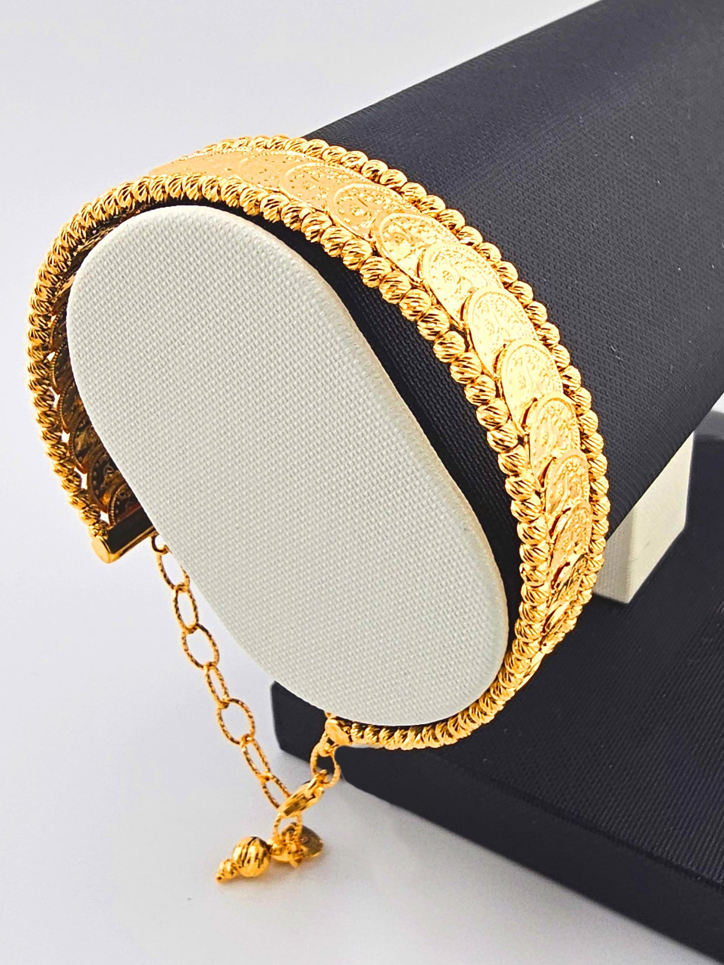 21K Lira Coin Cuff