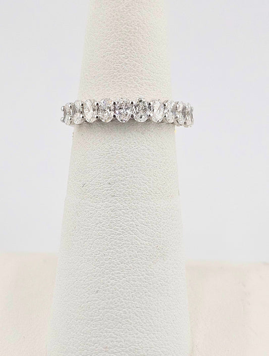 14k White Gold 1ct Lab Diamond Wedding band