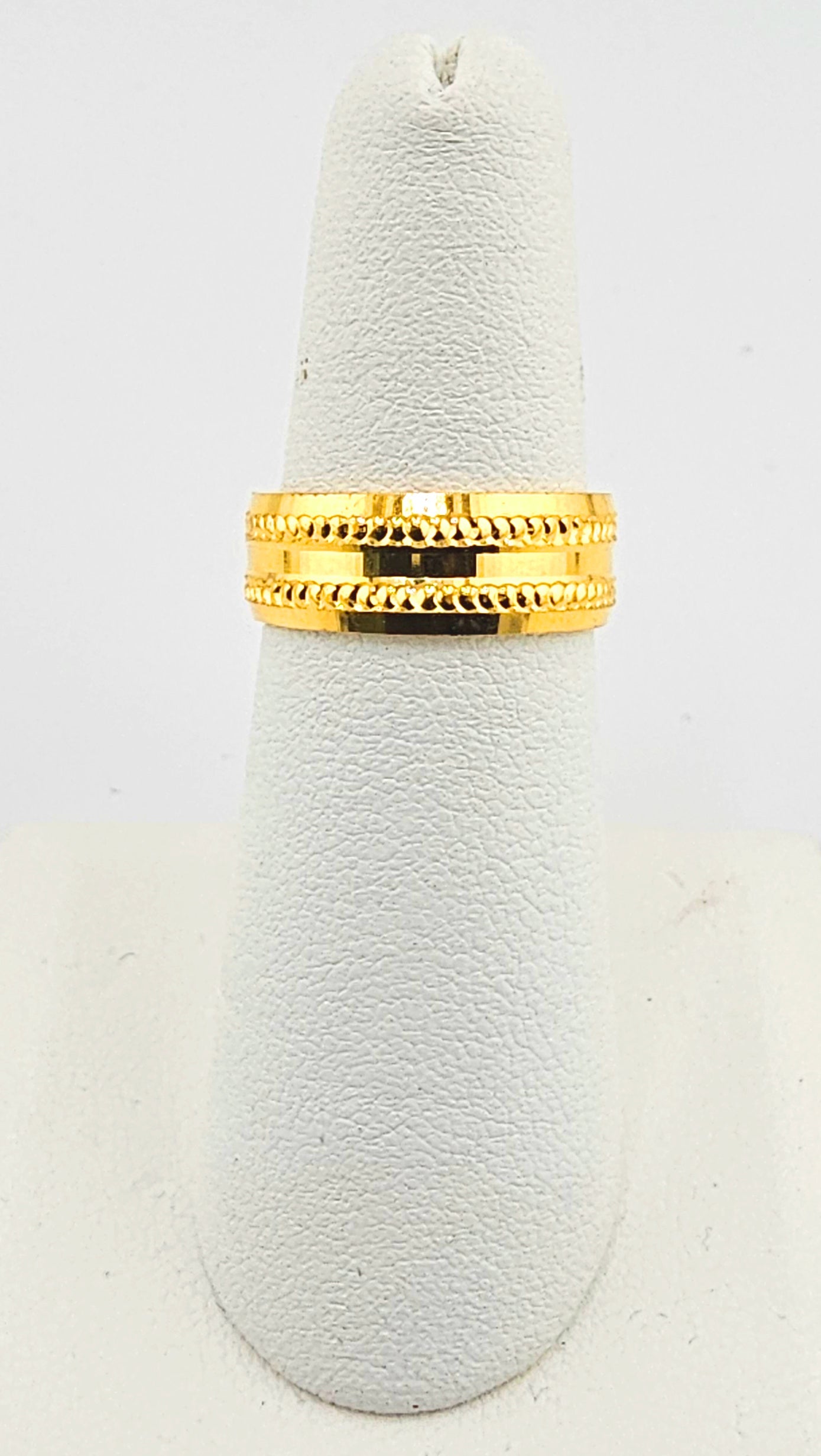 21K Double Milgrain Band