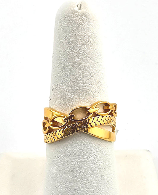 21K Ladies Art Deco Ring