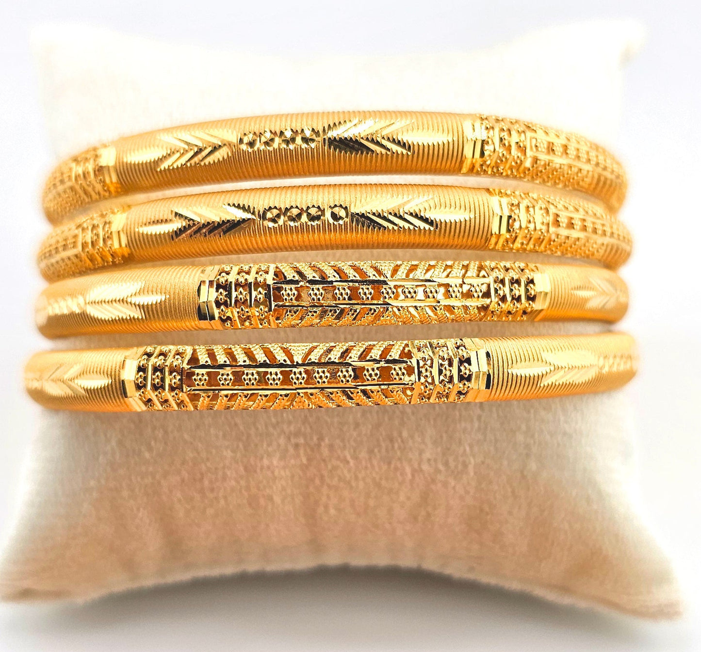21K Filigree Style Bangles