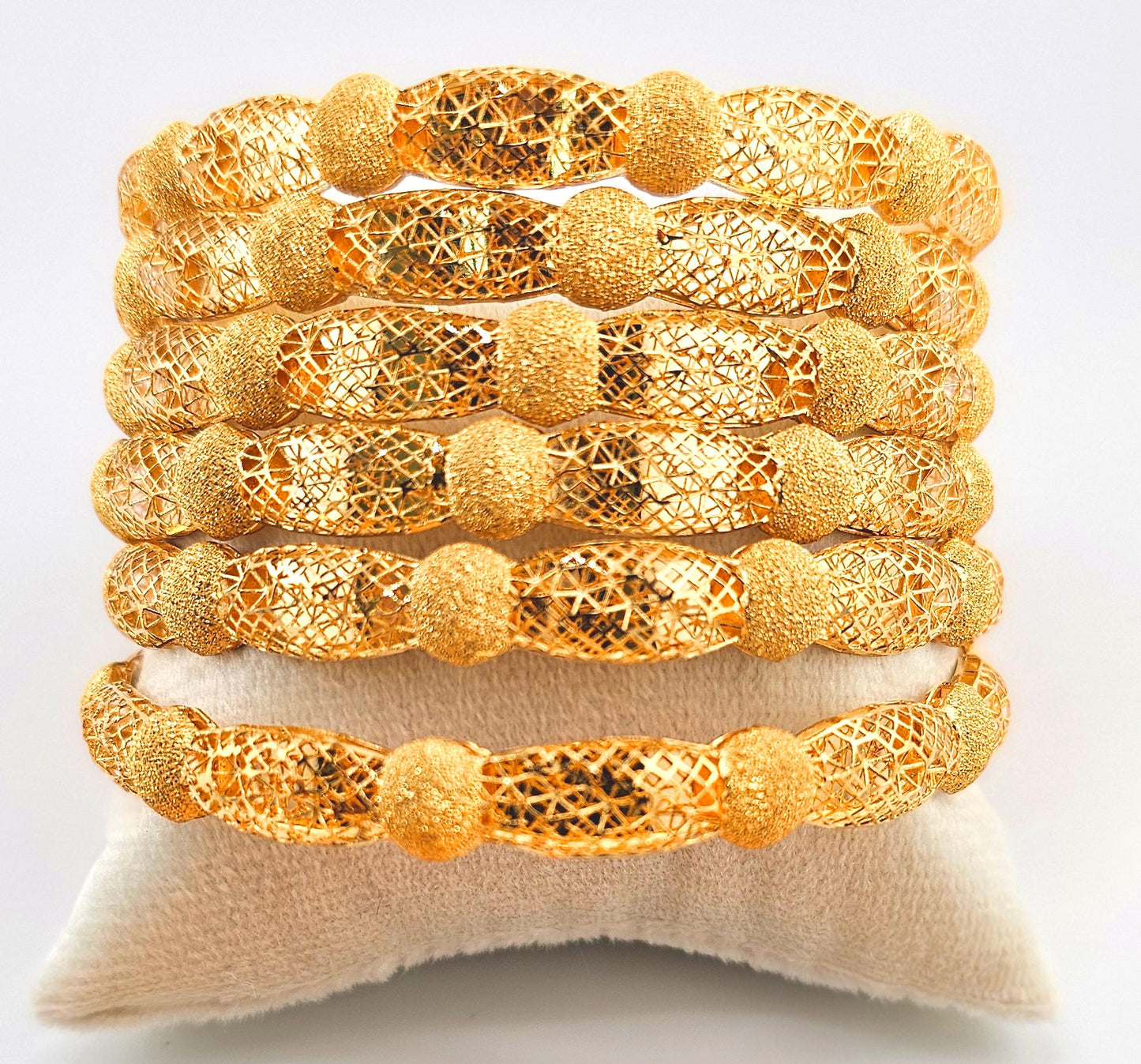 21K Filigree Khaliji Style Bangles