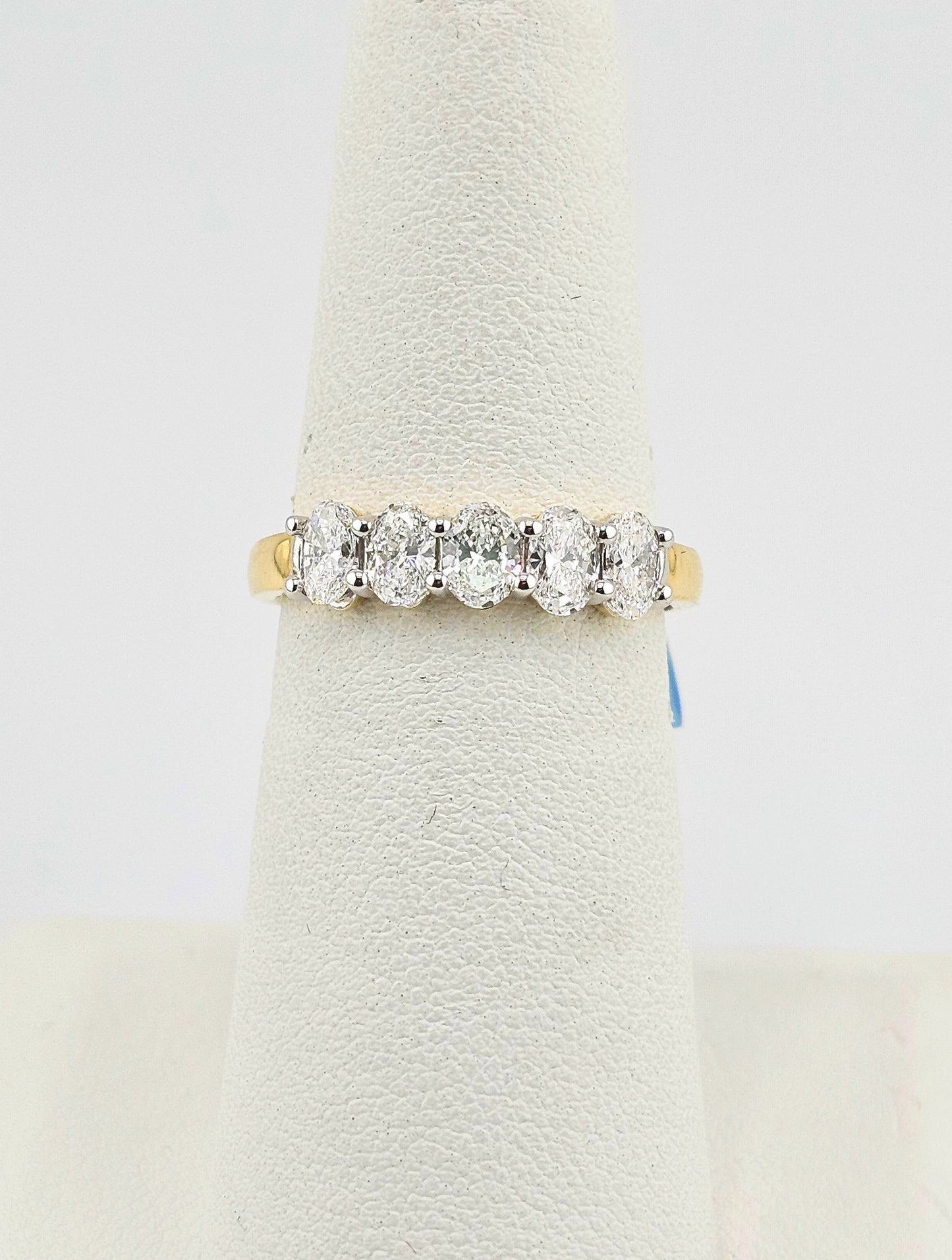 14k Yellow Gold 1ct Lab Diamond Wedding Band