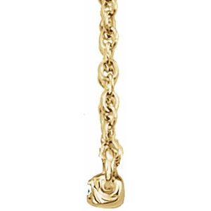 14K Yellow 1/6 CTW Natural Diamond Bar 16-18" Necklace