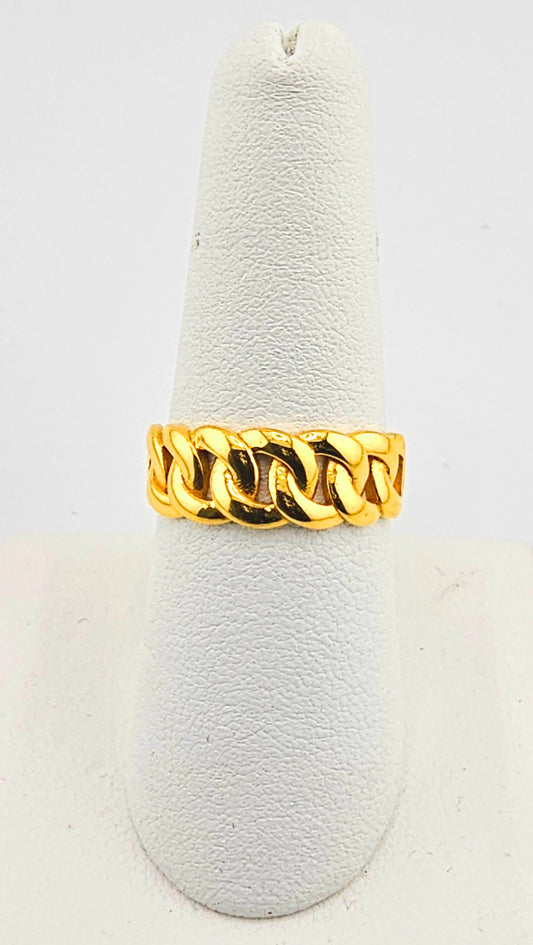22K Chain Link style Ring