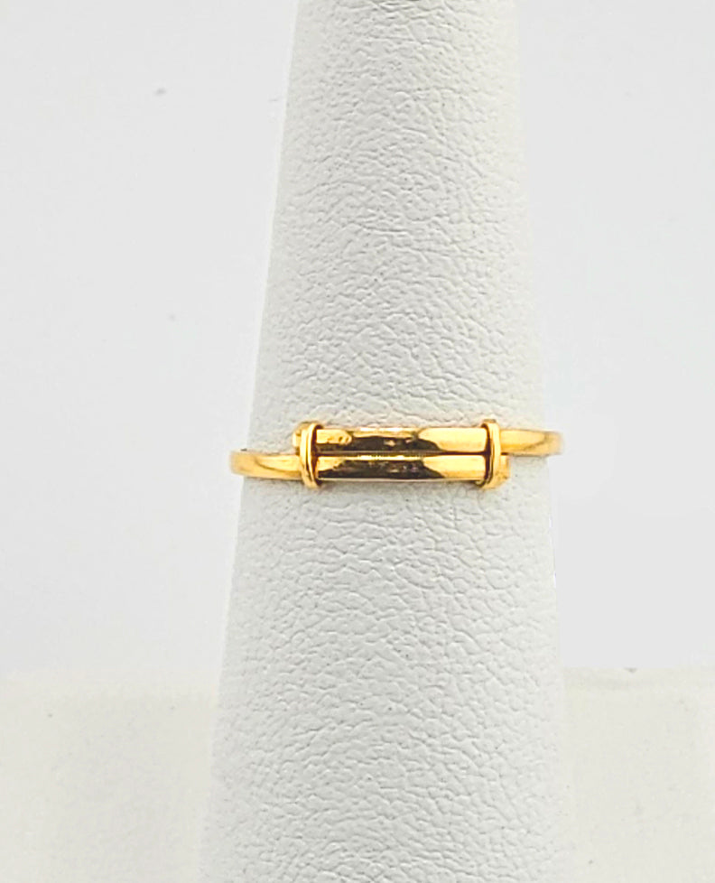 21K Ladies Adjustable Abstract Ring